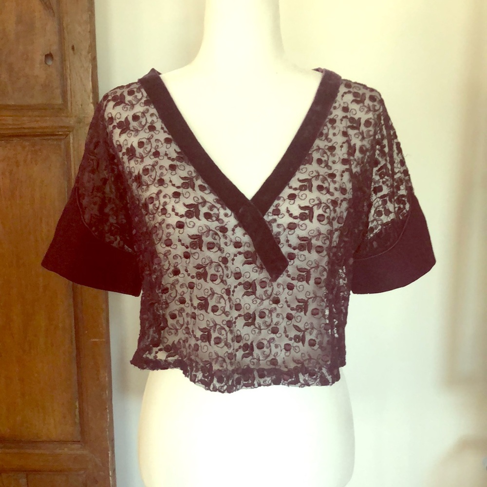 Designer Sample made for Reformation Lace /Velvet